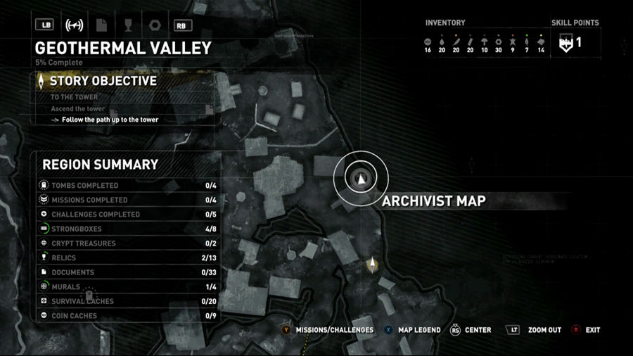 Rise Of The Tomb Raider Geothermal Valley Map 1