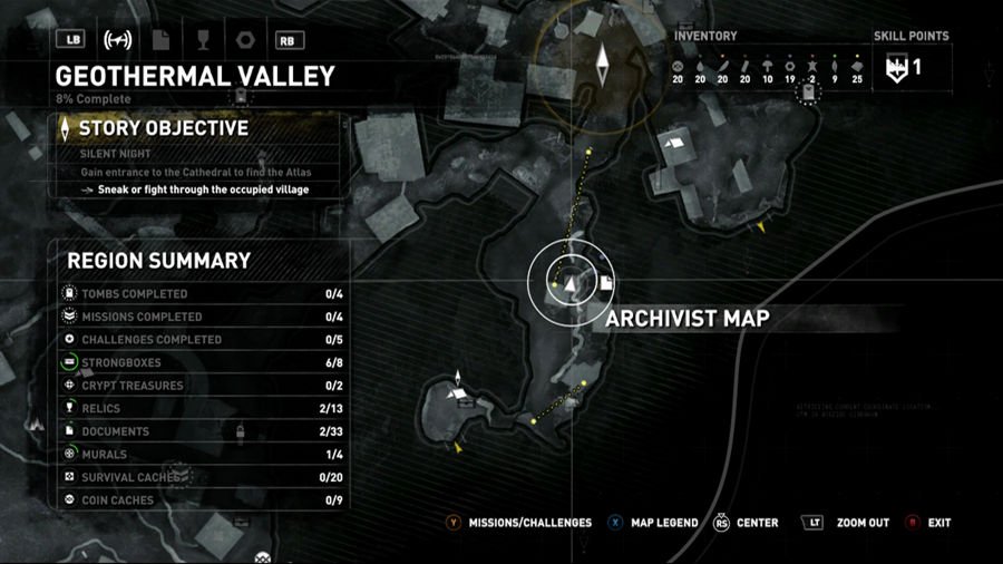 Rise Of The Tomb Raider Geothermal Valley Map 2